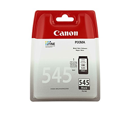 Canon PG-545 - 8287B004 - 1 x Black - Blister with security - Ink Cartridge - For PIXMA iP2850,MG2450,MG2550,MG2555,MG2950,MG2950S,MX495