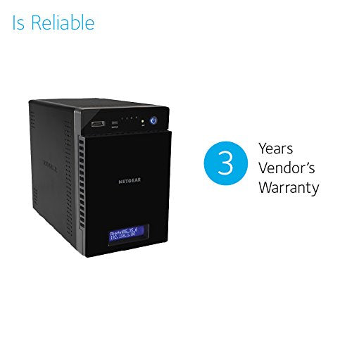 NETGEAR ReadyNAS 214 - NAS server - 4 bays - SATA 3Gb/s - RAID 0, 1, 5, 6, 10, JBOD - RAM 2 GB - Gigabit Ethernet - iSCSI support