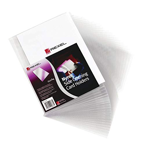 Best Value Rexel Nyrex Card Holders 95x64 mm Clear (25 Pack)