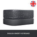 Logitech ERGO K860 - Keyboard - wireless - 2.4 GHz, Bluetooth 5.0 - QWERTY - UK - graphite