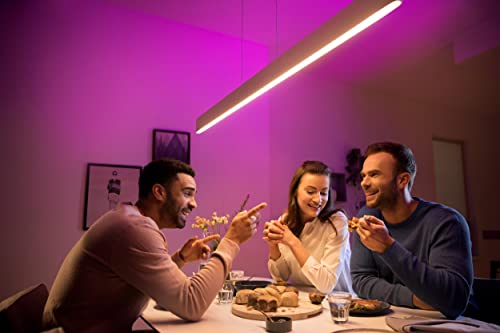 Philips Hue White and Color Ambiance Ensis - Pendant lamp - LED x 2 - 79 W (equivalent 175 W) - class G - 16 million colours/warm to cool white light - 2000-6500 K - white