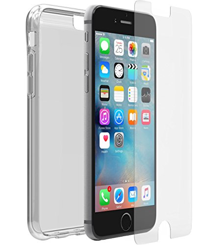 OtterBox Clearly Protected Skin Case and Alpha Glass Screen Protector for Apple iPhone 6 and 6S Ultra Thin Skin Lightweight Virtually Invisible