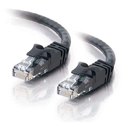 C2G Cat6 Booted Unshielded (UTP) Network Patch Cable - Patch cable - RJ-45 (M) to RJ-45 (M) - 50 cm - UTP - CAT 6 - molded, snagless, stranded - black