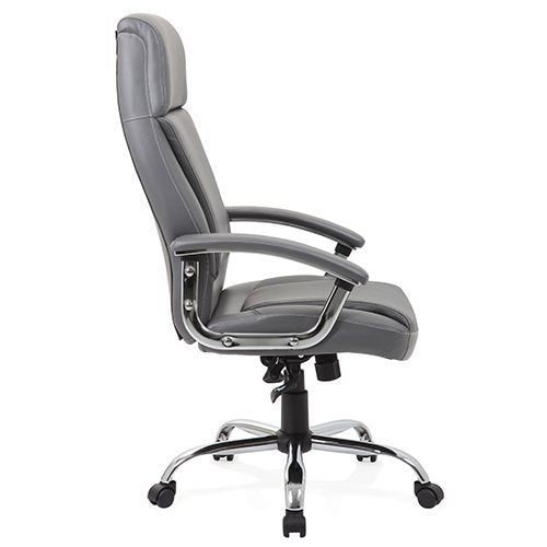 Penza Executive Chair Grey Leather EX000195