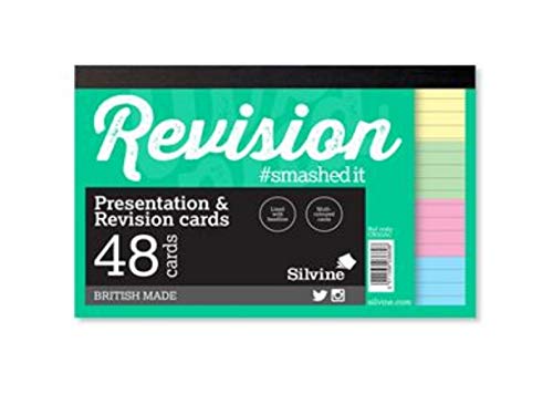 Best Value Luxpad 6x4" Gluebound Revision & Presentation Cards - Assorted Colours. 48 Cards Per Pad, Lined with Headline.