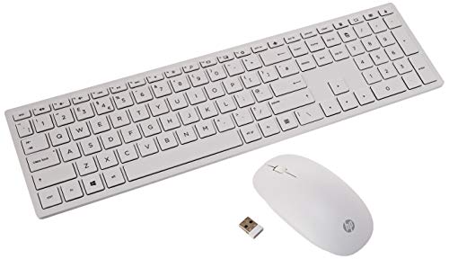 HP Pavilion 800 - Keyboard and mouse set - wireless - UK - white - for OMEN Obelisk by HP 875, HP 15, 27, ENVY x360, Pavilion Gaming 15, 690, TG01, Spectre x360