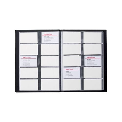 Best Value CARD HOLDER BLACK 400 CARDS