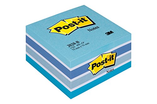 Best Value Post-It Notes, 2028B 76 x 76 mm - Pastel Blue, 1 Cube (450 Sheets)