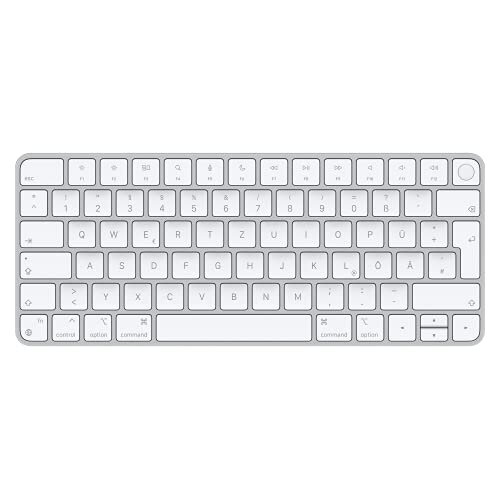 Apple Magic Keyboard with Touch ID - Keyboard - Bluetooth, USB-C - QWERTZ - German - for iMac (Early 2021), Mac mini (Late 2020), MacBook Air (Late 2020), MacBook Pro