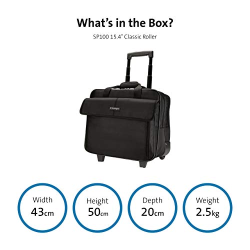 Kensington SP100 15.4 Classic Roller - Notebook carrying case - 15.4" - black
