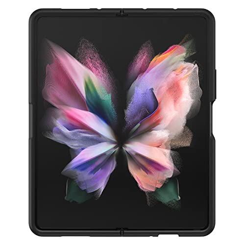 OtterBox Symmetry Series Flex - Back cover for mobile phone - polycarbonate, synthetic rubber, 60% recycled plastic - black crystal (clear/black) - for Samsung Galaxy Z Fold3 5G