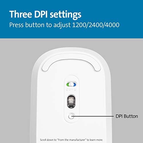 Kensington Suretrack Dual Wireless Mouse White Dd