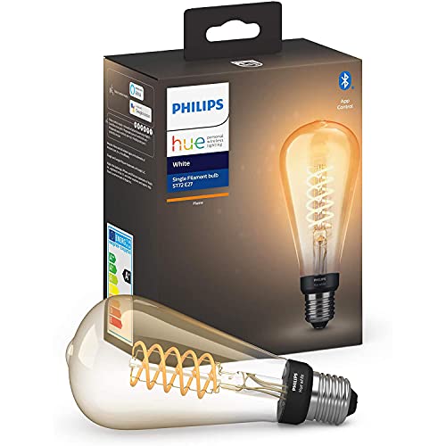 Philips Hue White Edison - LED filament light bulb - shape: ST72 - E27 - 7 W (equivalent 40 W) - class A+ - warm white light - 2100 K