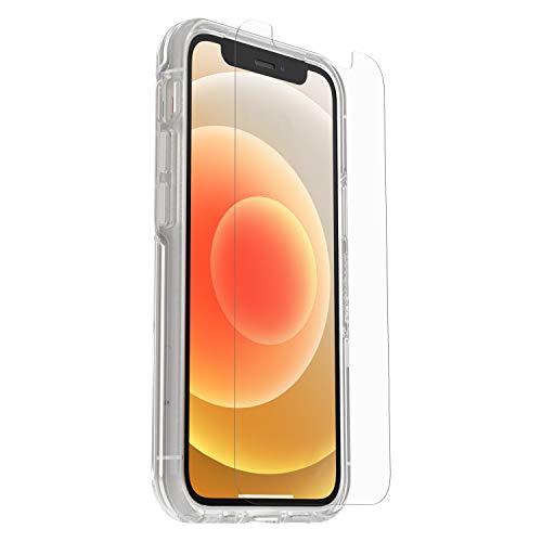 OtterBox Symmetry Series Clear - Back cover for mobile phone - clear - with Alpha Glass screen protector - for Apple iPhone 12 mini
