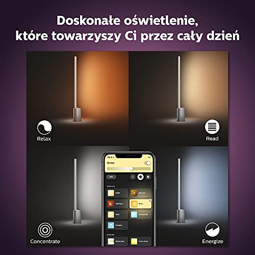 Philips Hue White and Color Ambiance Gradient Signe - Desk lamp - LED - 16 million colours/warm to cool white light - 2000-6500 K - black