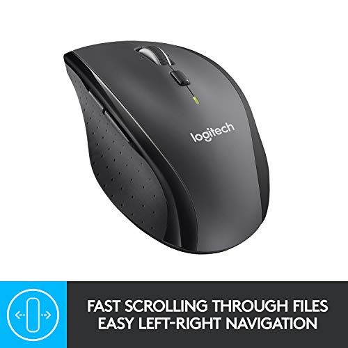 Logitech Marathon M705 - Mouse - right-handed - laser - wireless - 2.4 GHz - USB wireless receiver