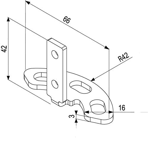 7295044 PFA 9101 Floor plate small - Silver/black