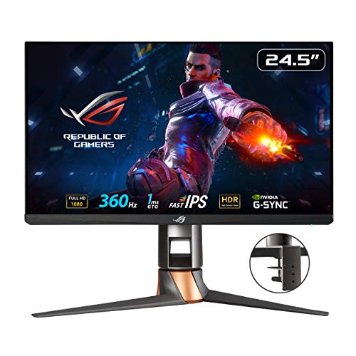 ASUS ROG Swift 360Hz PG259QNR - LED monitor - 24.5" - 1920 x 1080 Full HD (1080p) @ 360 Hz - IPS - 400 cd/m - 1000:1 - HDR10 - 1 ms - HDMI, DisplayPort