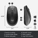 Logitech M190 - Mouse - optical - 3 buttons - wireless - USB wireless receiver - charcoal