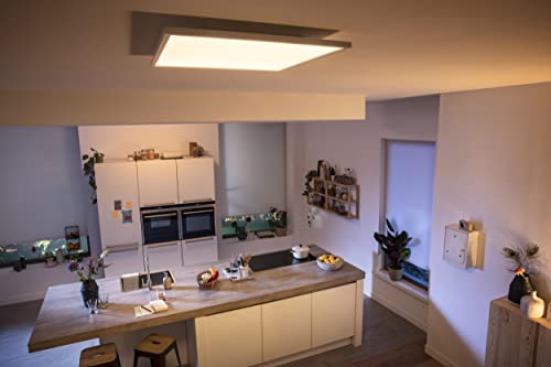 Philips Hue White ambiance Aurelle - Ceiling light panel - LED - 39 W - class F - warm to cool white light - 2200-6500 K - square - white