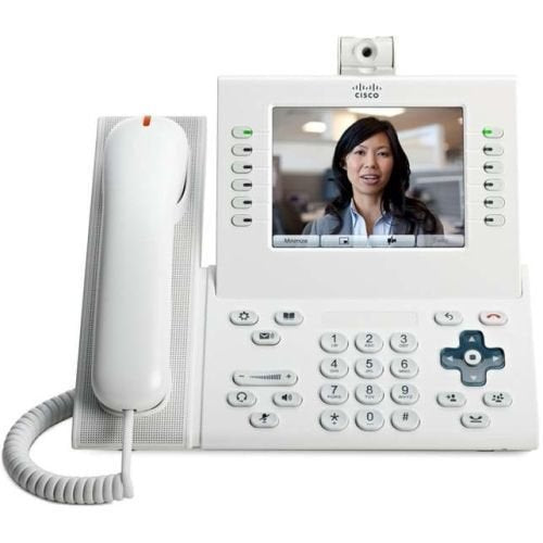 Cisco Unified IP Phone 9971 Standard - IP video phone - IEEE 802.11b/g/a (Wi-Fi) - SIP, RTCP, SRTP - multiline - arctic white