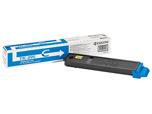 Best Value Kyocera TK-895C Toner Cyan, 6,000 Pages, Original Premium Printer Cartridge 1T02K0CNL0 for ECOSYS FS-C8020MFP, FS-C8025MFP, FS-C8520MFP, FS-C8525MFP