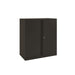 Best Value Bisley Two Door Steel Storage Cupboard Low 1000mm Cupboard with Shelf Black 158423
