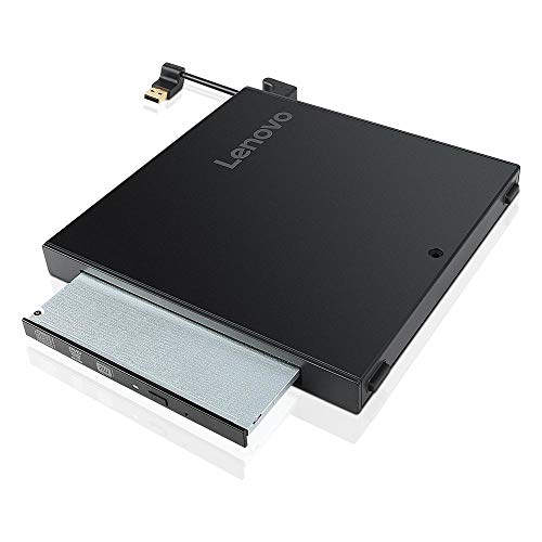 Lenovo Tiny IV DVD Burner Kit - Disk drive - DVD-Writer - USB - external - for ThinkCentre M70, M715q (2nd Gen), M720, M75q Gen 2, M90, M920, ThinkStation P330, P340