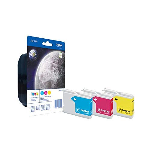 Brother LC1000 RainbowPack - 3-pack - yellow, cyan, magenta - original - ink cartridge - for Brother DCP-330, 350, 353, 560, 750, 770, MFC-3360, 465, 5460, 5860, 660, 680, 845, 885