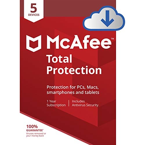 McAfee Total Protection - Subscription licence (1 year) - 5 devices - Download - Win, Mac, Android, iOS - English - United Kingdom