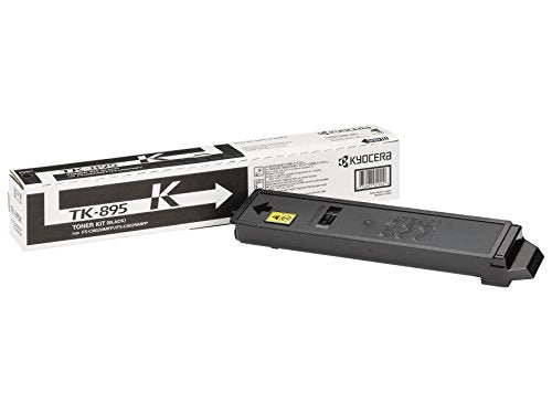 Best Value Kyocera TK-895K Toner Black, 12,000 Pages, Original Premium Printer Cartridge 1T02K00NL0 for ECOSYS FS-C8020MFP, FS-C8025MFP