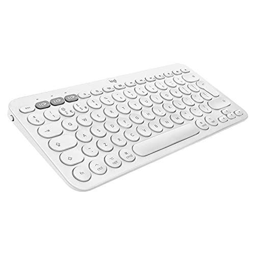 Logitech K380 Multi-Device Bluetooth Keyboard - Keyboard - wireless - Bluetooth 3.0 - QWERTY - UK - off-white