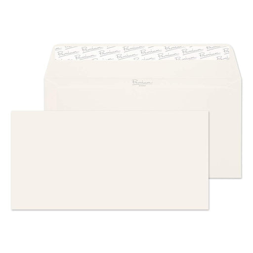 Best Value Blake Premium Business DL 110 x 220 mm 120 gsm Peel & Seal Wallet Envelopes (39255) High White Laid - Pack of 50