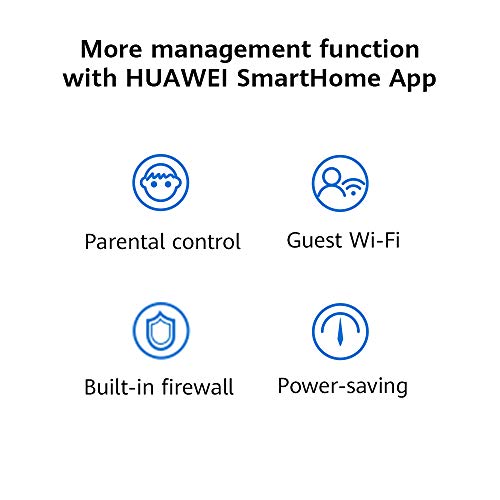 HUAWEI WiFi WS5200 V2 AC1200 Dual Band Gigabit Wi-Fi Router, Full Gigabit Ethernet Ports, Wi-Fi Long Range, App Management, Easy Setup, Parental Control, Guest Wi-Fi, Dual Cores 800 MHz Processor