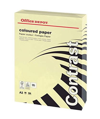 Best Value Coloured Paper Yellow A3 80gsm