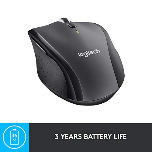 Logitech Marathon M705 - Mouse - right-handed - laser - wireless - 2.4 GHz - USB wireless receiver