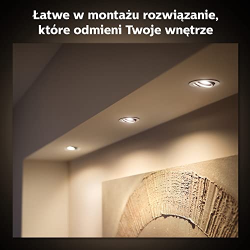 Philips Hue White ambiance Milliskin - Recessed spot light - LED spot light bulb - GU10 - 5.7 W - warm to cool white light - 2200-6500 K - white (pack of 3)