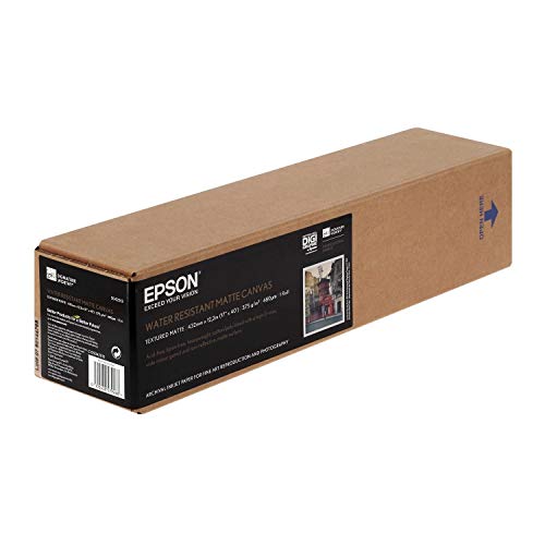 Epson - Matte - Roll (43.2 cm x 12.2 m) 1 roll(s) canvas paper - for SureColor P5000, P800, SC-P10000, P20000, P5000, P7500, P900, P9500