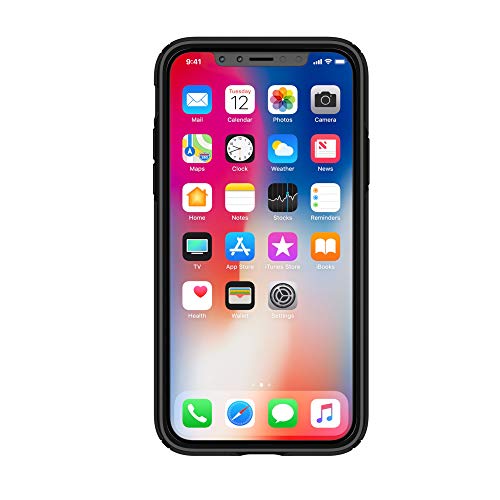 Speck Presidio Show Clear Black iPhone X Phone Case IMPACTIUM Shock Barrier Dust Resistant Scratch Resistant Shock Resistant