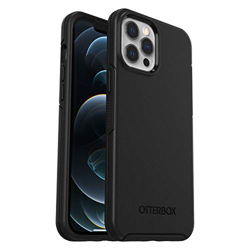 OtterBox Symmetry Series - Pro Pack - back cover for mobile phone - black - for Apple iPhone 12 Pro Max