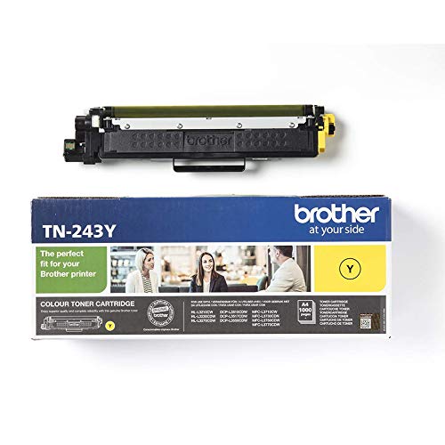 Brother TN243Y - Yellow - original - toner cartridge - for Brother DCP-L3510, L3517, L3550, HL-L3210, L3230, L3270, MFC-L3710, L3730, L3750, L3770