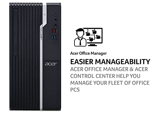 Acer Veriton S2680G Intel Core i5 11400 8GB RAM 256GB SSD Intel UHD Graphics 730 Windows 10 Pro Desktop PC
