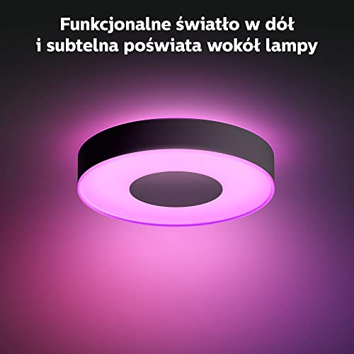 Philips Hue White and Color Ambiance Infuse M - Ceiling lamp - LED - 33.5 W - class G - 2000-6500 K - black