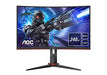 AOC Gaming C27G2ZU/BK - LED monitor - curved - 27" - 1920 x 1080 Full HD (1080p) @ 240 Hz - VA - 300 cd/m - 3000:1 - 0.5 ms - 2xHDMI, DisplayPort - speakers - black, red