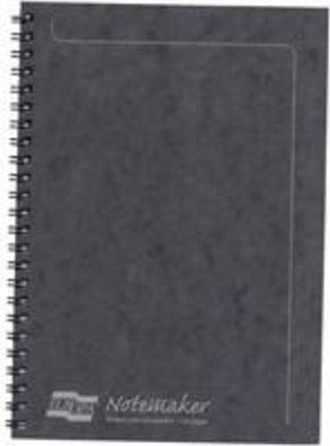 Best Value Clairefontaine Europa Notemaker Book Sidebound Ruled 80 gsm 120 Pages A5 Black Ref 4852 , Pack 10