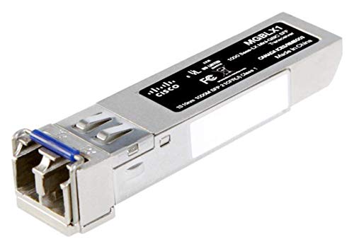 Cisco Small Business MGBLX1 - SFP (mini-GBIC) transceiver module - GigE - 1000Base-LX - LC single-mode - up to 10 km - 1310 nm - for 250 Series, Small Business SF110, SF112, SF350, SF352, SG110, SG250, SG300, SG350, SG355