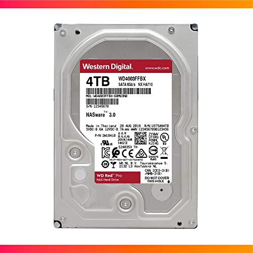 WD Red Pro NAS Hard Drive WD4003FFBX - Hard drive - 4 TB - internal - 3.5" - SATA 6Gb/s - 7200 rpm - buffer: 256 MB