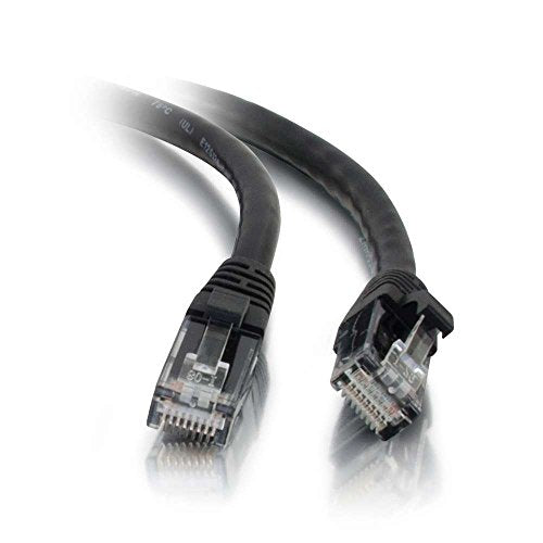 C2G Cat5e Booted Unshielded (UTP) Network Patch Cable - Patch cable - RJ-45 (M) to RJ-45 (M) - 50 cm - UTP - CAT 5e - molded, snagless, stranded - black