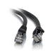 C2G Cat5e Booted Unshielded (UTP) Network Patch Cable - Patch cable - RJ-45 (M) to RJ-45 (M) - 50 cm - UTP - CAT 5e - molded, snagless, stranded - black