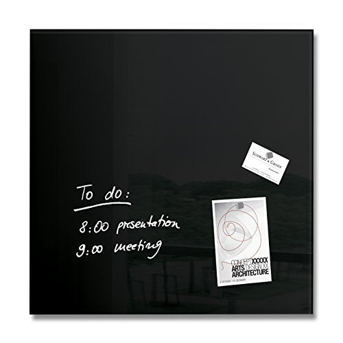 Best Value Sigel 480 x 480 mm Magnetic Glass Board Artverum - Black